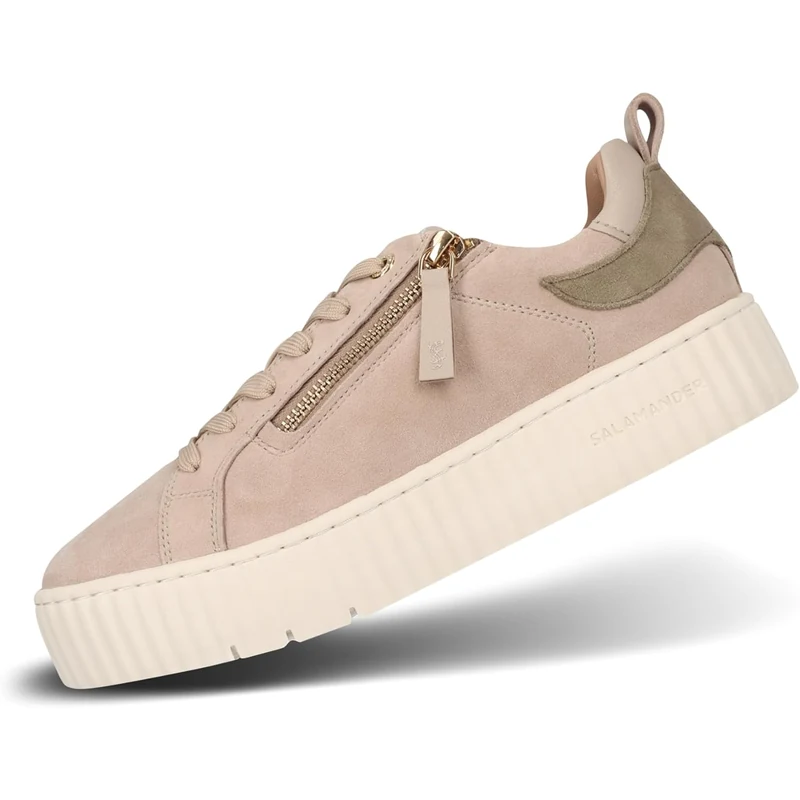 Baskets femme en cuir avec semelle intérieure amovible Salamander