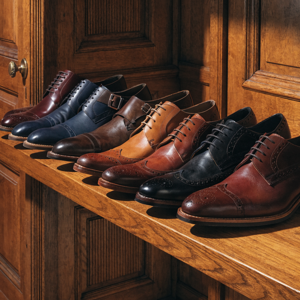 Collection de chaussures Salamander sur étagère