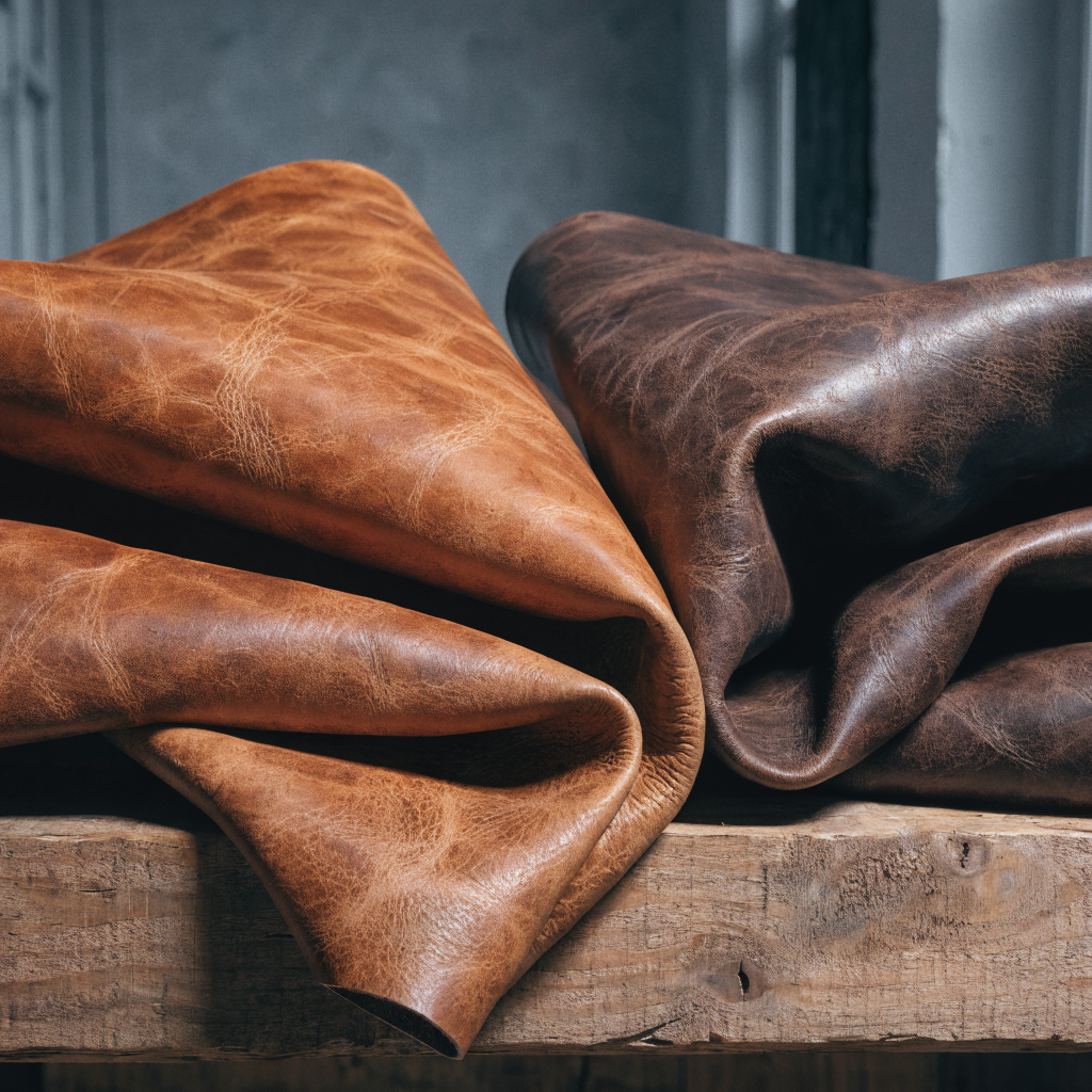Cuir premium italien utilisé dans la fabrication Salamander